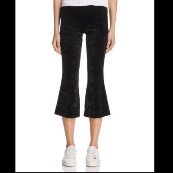 BAILEY 44 PG13 Revolve Black Velvet Crop Pant S - Picture 3 of 8